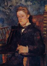 Поль Гоген Портрет сидящего мужчины-1884